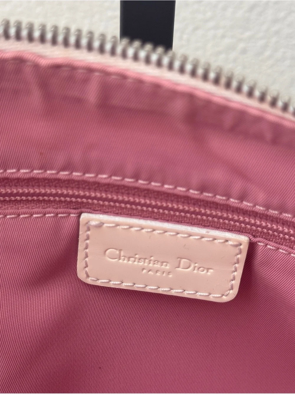 authentic CHRISTIAN DIOR Monogram Girly Boston in Pink.
